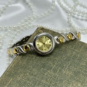 Two-Tone Heart Watch